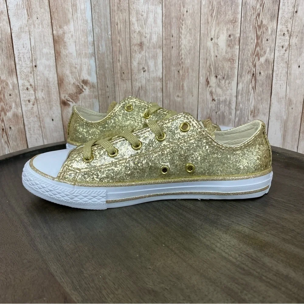 Converse‎ CTAS Ox Light Gold Low Top Sneakers Size 3 Youth